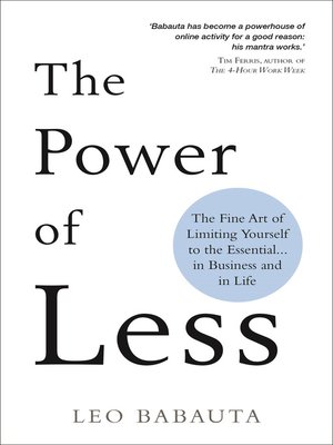 cover image of The Power of Less